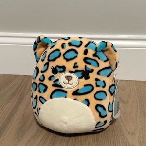 NWT Squishmallows Baby 7” Plush Yellow and Blue Leopard - Emanga